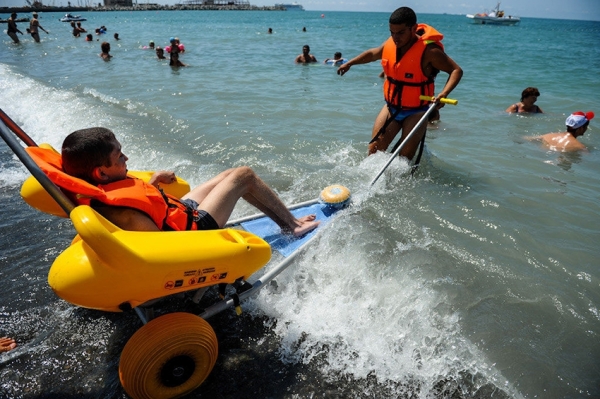 Пляж для инвалидов в Алуште еще не готов к сезону