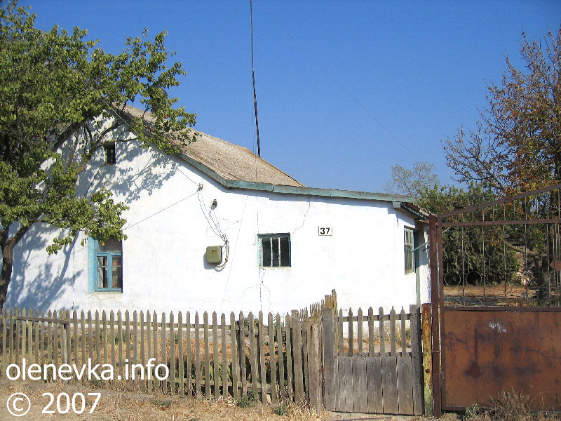 дом № 37, улица Мира, село Оленевка