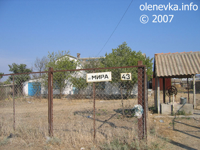 дом № 43, улица Мира, село Оленевка