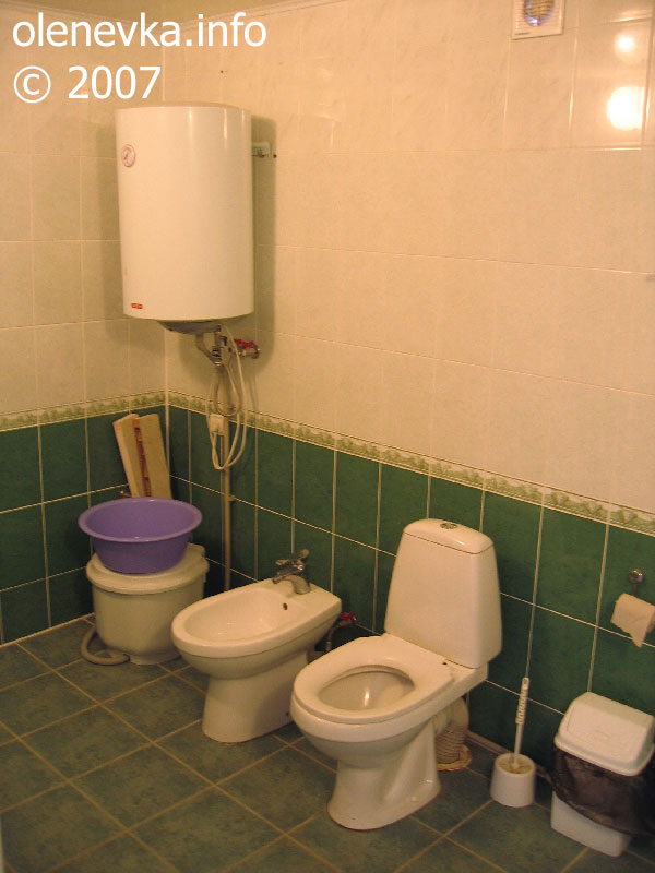 Туалет, биде, пансионат Весёлые медузы, улица Морская, село Оленевка